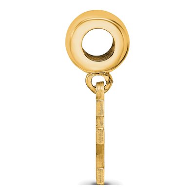 University of Kentucky Gold-Plated Sterling Silver Small Wildcats Dangle Bead – view 2