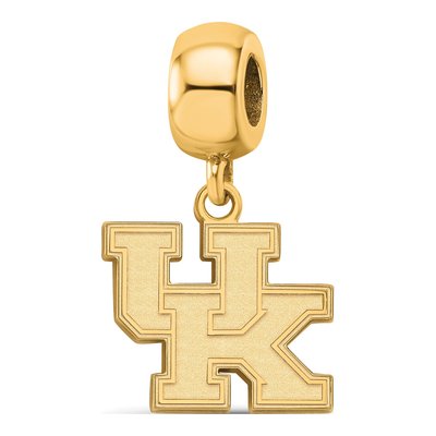 University of Kentucky Gold-Plated Sterling Silver Small Wildcats Dangle Bead