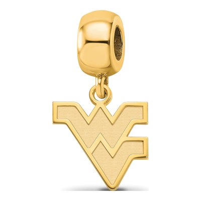 West Virginia University Dangle Bead Charm