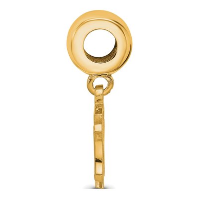New York Yankees Gold-Plated Sterling Silver Small NY Dangle Bead – view 2