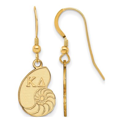 Kappa Delta Gold-Plated Sterling Silver Symbol Earrings