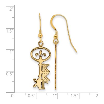 Kappa Kappa Gamma Gold-Plated Sterling Silver Sorority Symbol Earrings – view 2