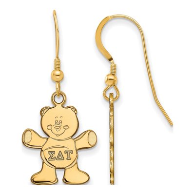 Sigma Delta Tau Gold-Plated Sterling Silver Earrings