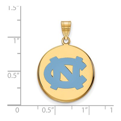 UNC Tar Heels Enamel Disc Pendant – view 2