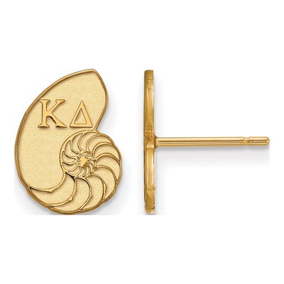Kappa Delta Gold-Plated Sterling Silver Stud Earrings