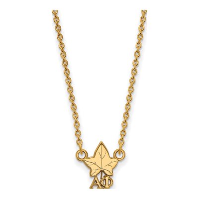 Alpha Phi Gold-Plated Sterling Silver Extra Small Symbol Necklace