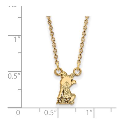 Alpha Xi Delta Gold-Plated Sterling Silver Extra Small Sorority Pendant Necklace – view 2