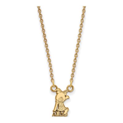 Alpha Xi Delta Gold-Plated Sterling Silver Extra Small Sorority Pendant Necklace