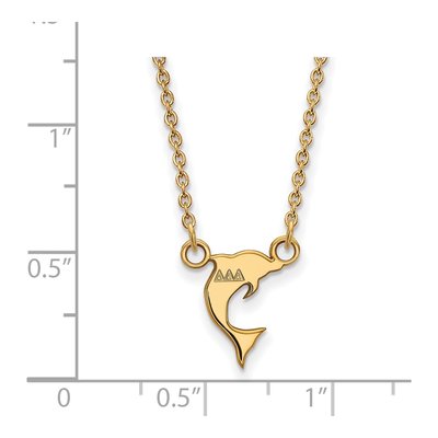 Delta Delta Delta Gold-Plated Sterling Silver Extra Small Tri Sorority Necklace – view 2