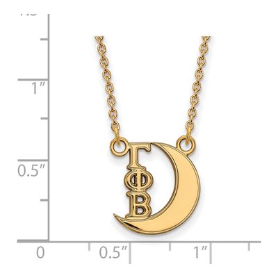 Gamma Phi Beta Gold-Plated Sterling Silver Extra Small Sorority Necklace – view 2