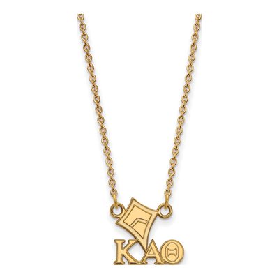 Kappa Alpha Theta Gold-Plated Sterling Silver Extra Small Symbol Necklace