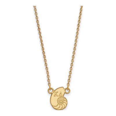 Kappa Delta Gold-Plated Sterling Silver Extra Small Symbol Necklace