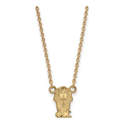 Phi Sigma Sigma Gold-Plated Sterling Silver Extra Small Symbol Pendant