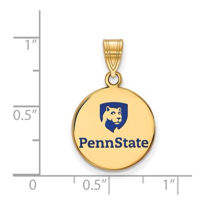 Penn State Enameled Disc Pendant – view 2