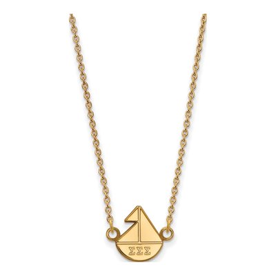Sigma Sigma Sigma Gold-Plated Sterling Silver Sorority Symbol Extra Small Pendant