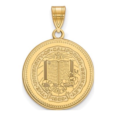 University of California Berkeley Gold-Plated Sterling Silver UC Large Crest Pendant
