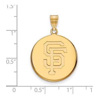 San Francisco Giants Gold-Plated Sterling Silver Large Pendant – view 2