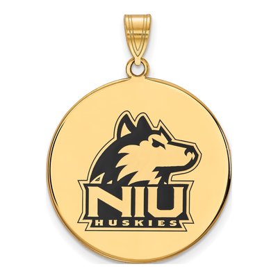 NIU Huskies Extra Large Enamel Disc Pendant