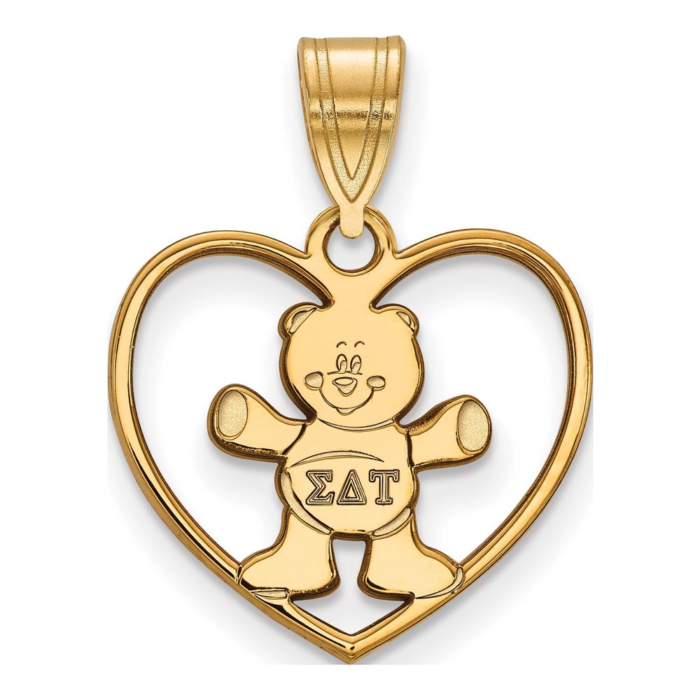 Sigma Delta Tau Heart Pendant