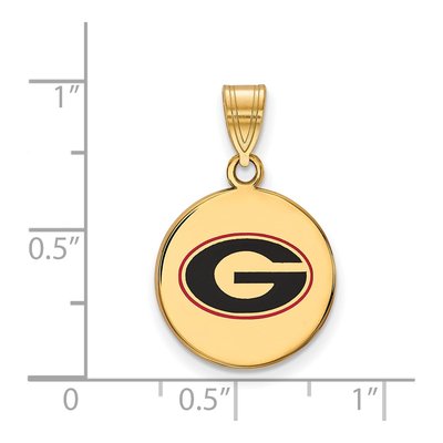 University of Georgia Gold-Plated Sterling Silver Medium Letter G Pendant – view 2