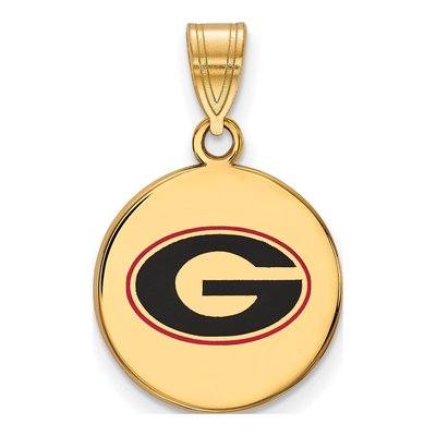 University of Georgia Gold-Plated Sterling Silver Medium Letter G Pendant