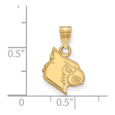 University of Louisville Gold-Plated Sterling Silver Small Cardinal Pendant – view 2