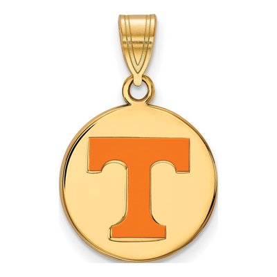 University of Tennessee Gold-Plated Sterling Silver Medium Letter T Pendant