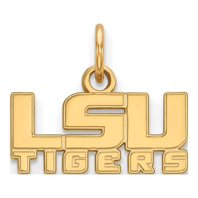 Louisiana State University Gold-Plated Sterling Silver Extra Small LSU Tigers Pendant