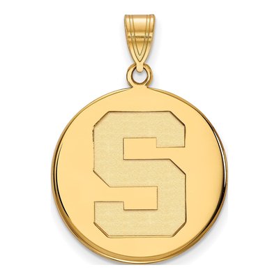 Michigan State University Gold-Plated Sterling Silver Large Letter S Pendant