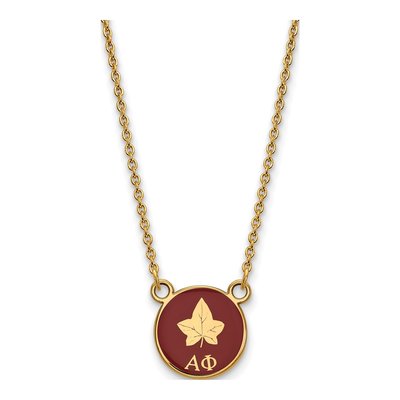 Alpha Phi Gold-Plated Sterling Silver Small Sorority Necklace