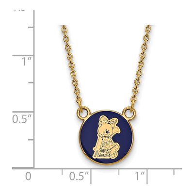 Alpha Xi Delta Gold-Plated Sterling Silver Small Symbol Necklace – view 2