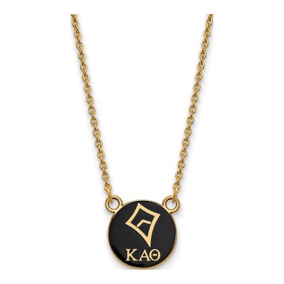 Kappa Alpha Theta Gold-Plated Sterling Silver Small Symbol Necklace