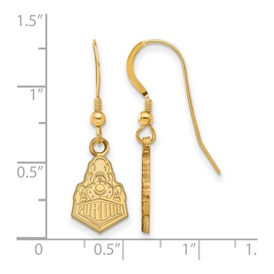 Purdue University Gold-Plated Sterling Silver Boilermakers Earrings – view 2