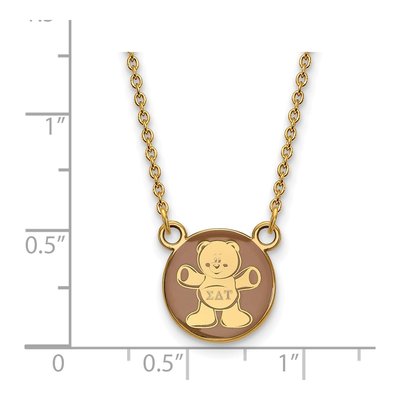 Sigma Delta Tau Gold-Plated Sterling Silver Small Symbol Necklace – view 2