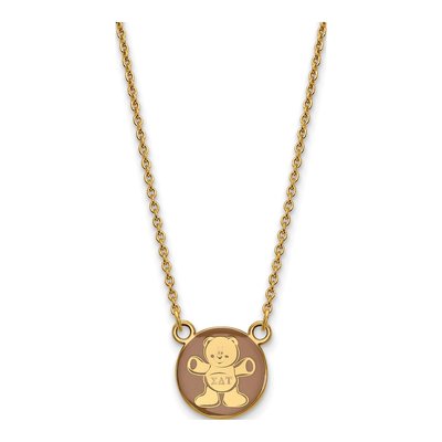 Sigma Delta Tau Gold-Plated Sterling Silver Small Symbol Necklace