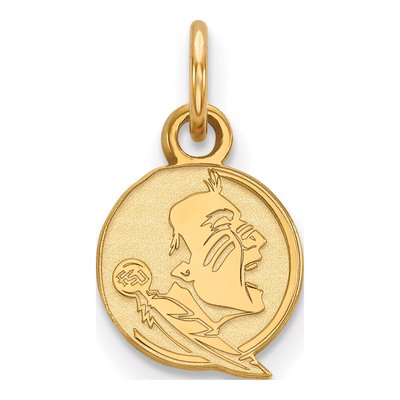 Florida State University Gold-Plated Sterling Silver FSU Seminoles Extra Small Pendant