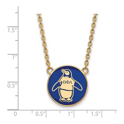 Theta Phi Alpha Gold-Plated Sterling Silver Large Symbol Necklace – view 2
