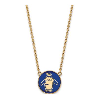 Theta Phi Alpha Gold-Plated Sterling Silver Large Symbol Necklace