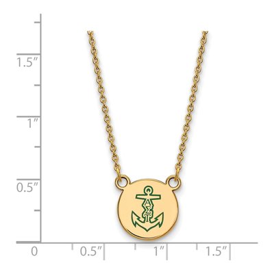 Alpha Sigma Tau Gold-Plated Sterling Silver Small Symbol Necklace – view 2