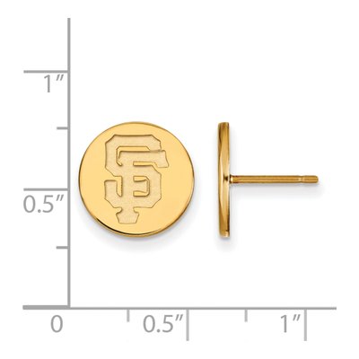 San Francisco Giants Gold-Plated Sterling Silver Stud Earrings – view 2