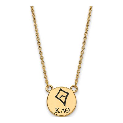 Kappa Alpha Theta Gold-Plated Sterling Silver Small Symbol Necklace