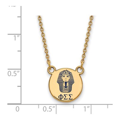 Phi Sigma Sigma Gold-Plated Sterling Silver Small Symbol Pendant – view 2