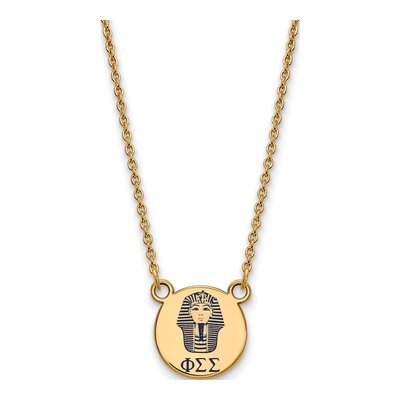Phi Sigma Sigma Gold-Plated Sterling Silver Small Symbol Pendant