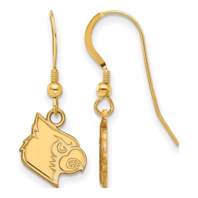University of Louisville Gold-Plated Sterling Silver Cardinal Earrings