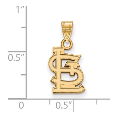St. Louis Cardinals Gold-Plated Sterling Silver Small Pendant – view 2