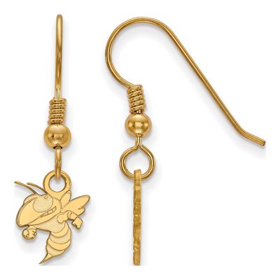 Georgia Institute of Technology Gold-Plated Sterling Silver Tech Jacket Earrings
