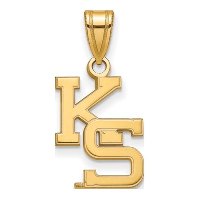 Kansas State University Gold-Plated Sterling Silver Medium K-S Pendant