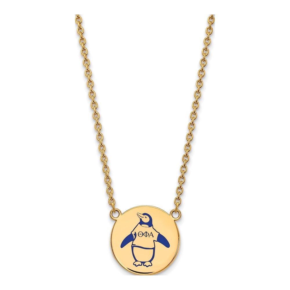 Theta Phi Alpha Gold-Plated Sterling Silver Large Symbol Necklace
