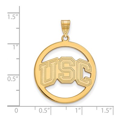 USC Trojans Large Circle Pendant – view 2