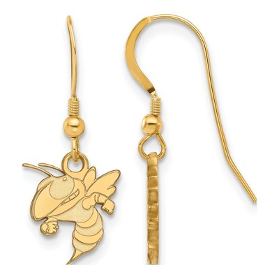 Georgia Institute of Technology Gold-Plated Sterling Silver Tech Jacket Earrings